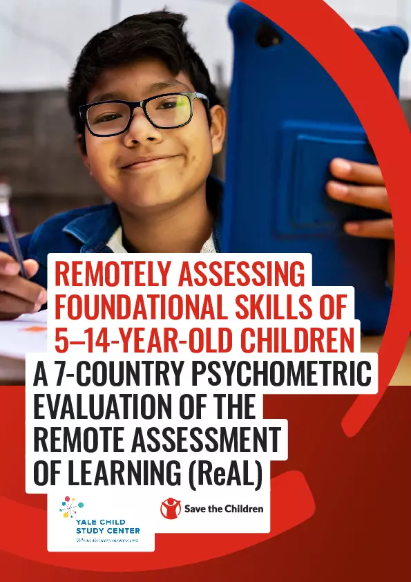 Remotely Assessing Foundational Skills of 5-14-year-old Children: A 7-Country Psychometric Evaluation of the Remote Assessment of Learning (ReAL) thumbnail