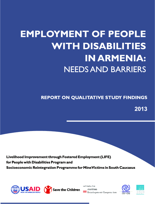 Employment of People with Disabilities in Armenia: Needs and barriers