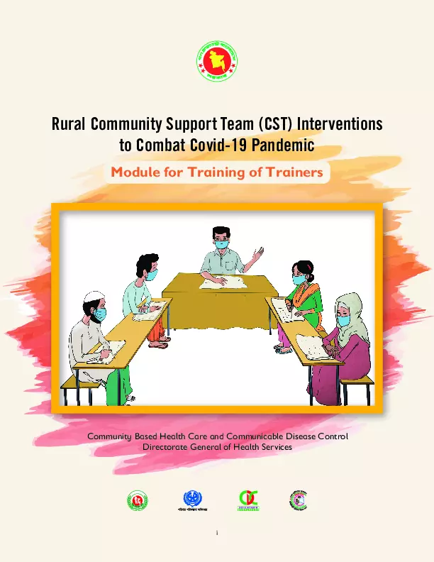 Rural Community Support Team (CST) Interventions to Combat Covid-19 Pandemic – Module for Training of Trainers thumbnail
