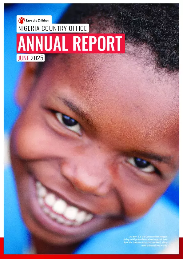Save the Children Nigeria 2024 Annual Report thumbnail