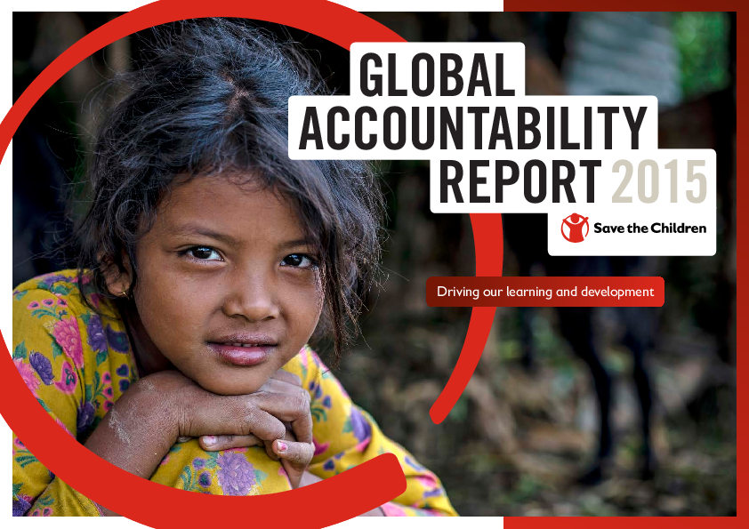 Save the Children Global Accountability Report 2015