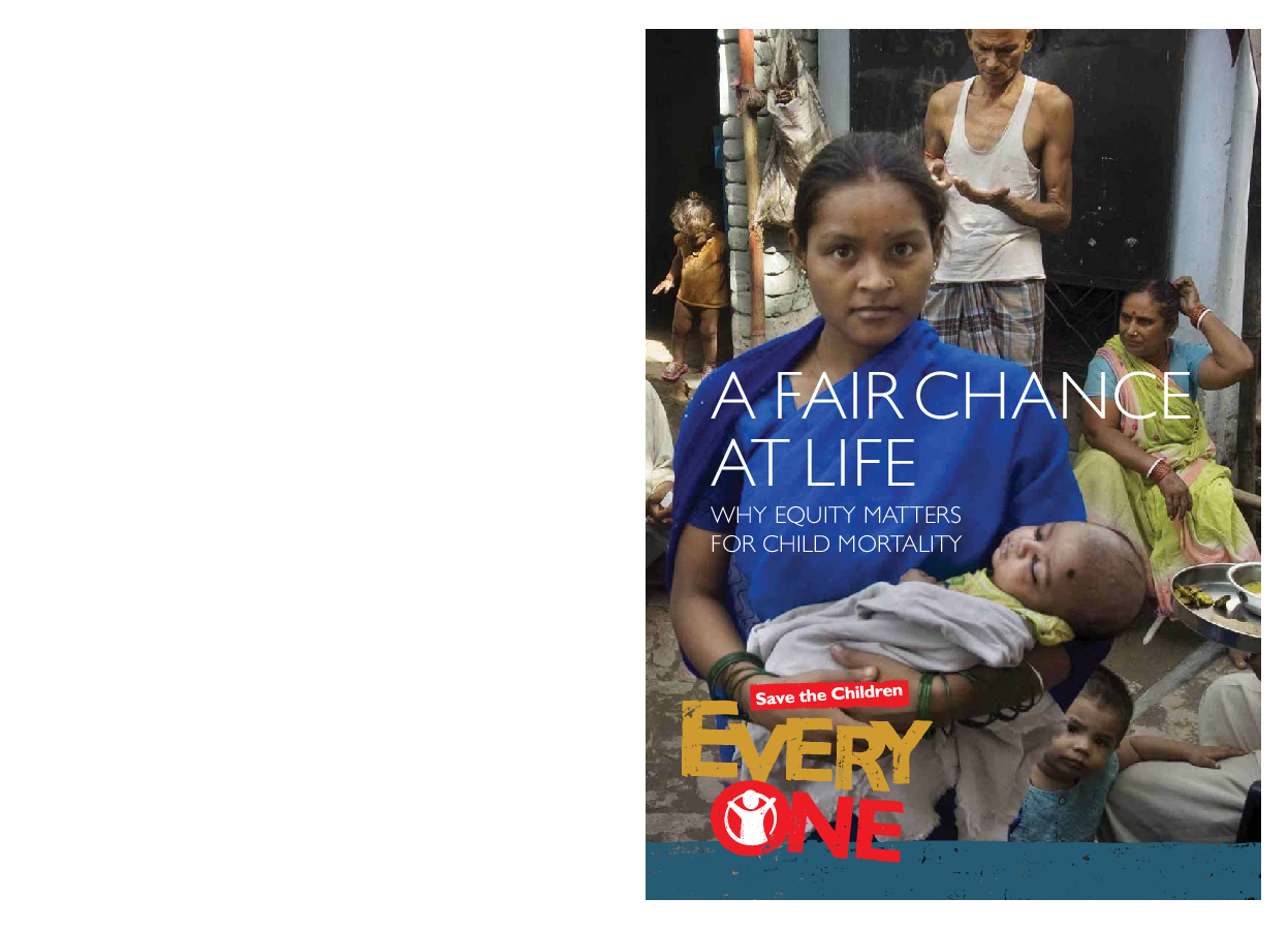 A fair chance at life: Why equity matters for child mortality