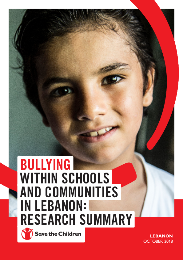 Bullying Within Schools and Communities in Lebanon: Research Summary