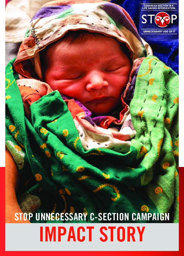 Developing and Influencing National Policy Guidelines to Reduce Unnecessary Cesarean Sections in Bangladesh
