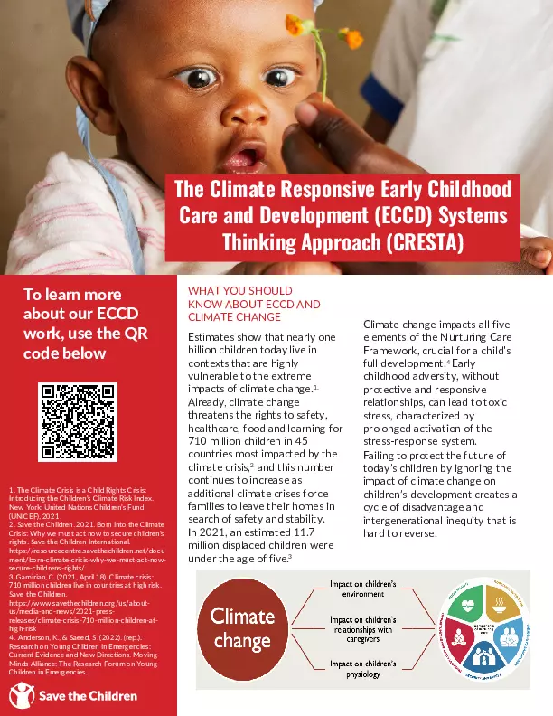 The Climate Responsive Early Childhood Care and Development (ECCD) Systems Thinking Approach (CRESTA) thumbnail