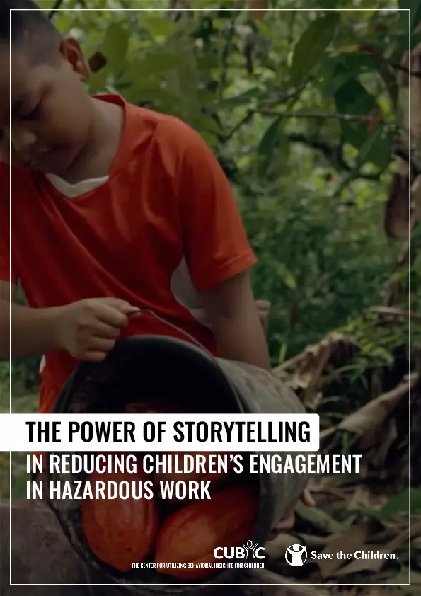 The Power of Storytelling in Reducing Children’s Engagement in Hazardous Work thumbnail