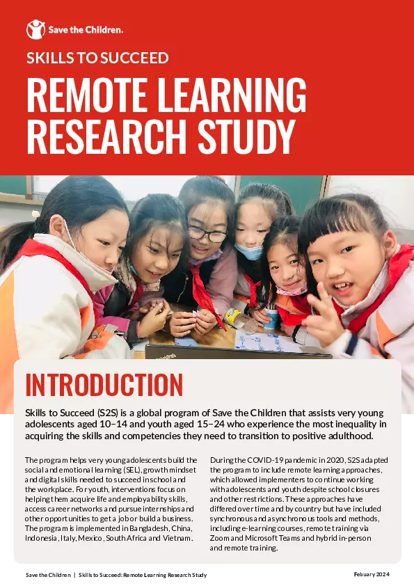 Remote Learning Research Study thumbnail