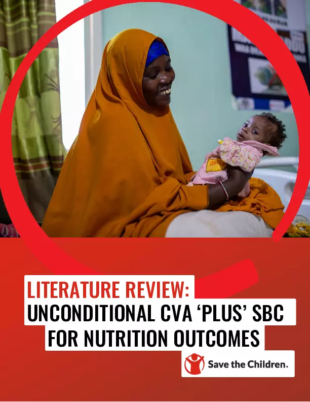 Literature Review: Unconditional CVA ‘Plus’ SBC for Nutrition Outcomes thumbnail