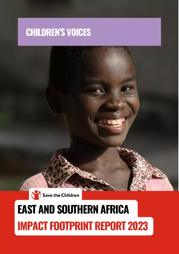 Impact Brief 2023 Children’s Voices East and Southern Africa Region thumbnail