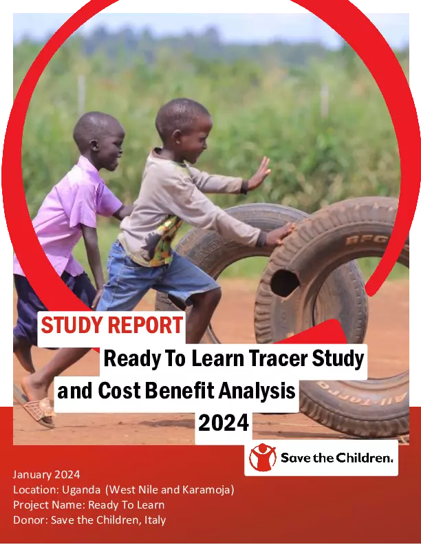 Ready to Learn (RTL) Tracer Study and Cost Benefit Analysis, Uganda