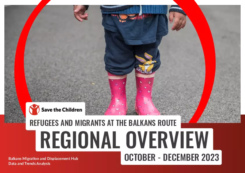 Refugees and Migrants at the Balkans Route Regional Overview October-December 2023 thumbnail