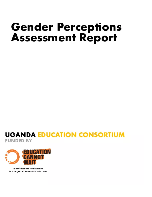 Gender Perceptions Assessment Report