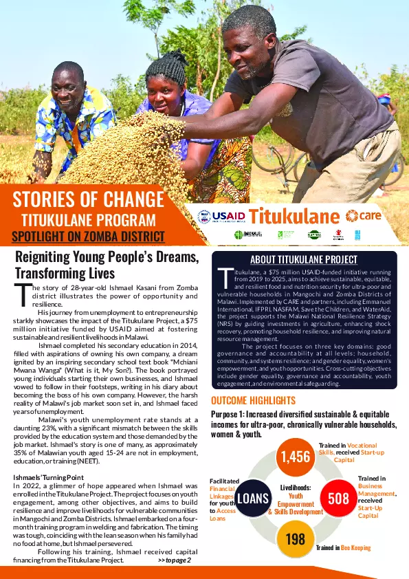 2024 Titukulane Impact Brief