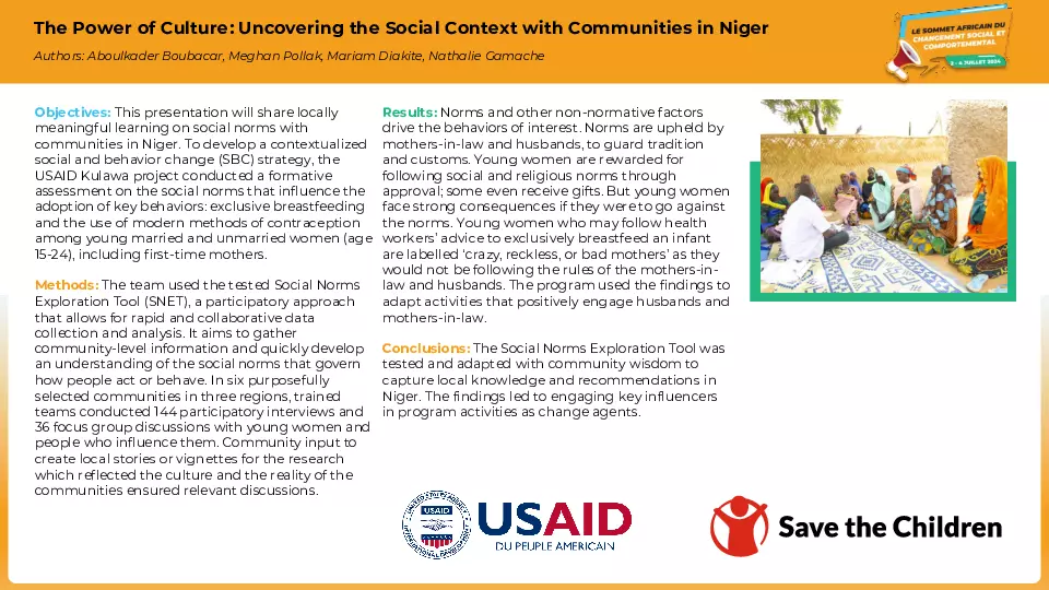 The Power of Culture: Uncovering the Social Context with Communities in Niger​ thumbnail