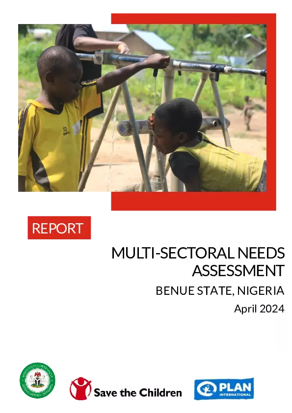 Multi-sectoral Needs Assessment, Benue State, Nigeria, April 2024 thumbnail