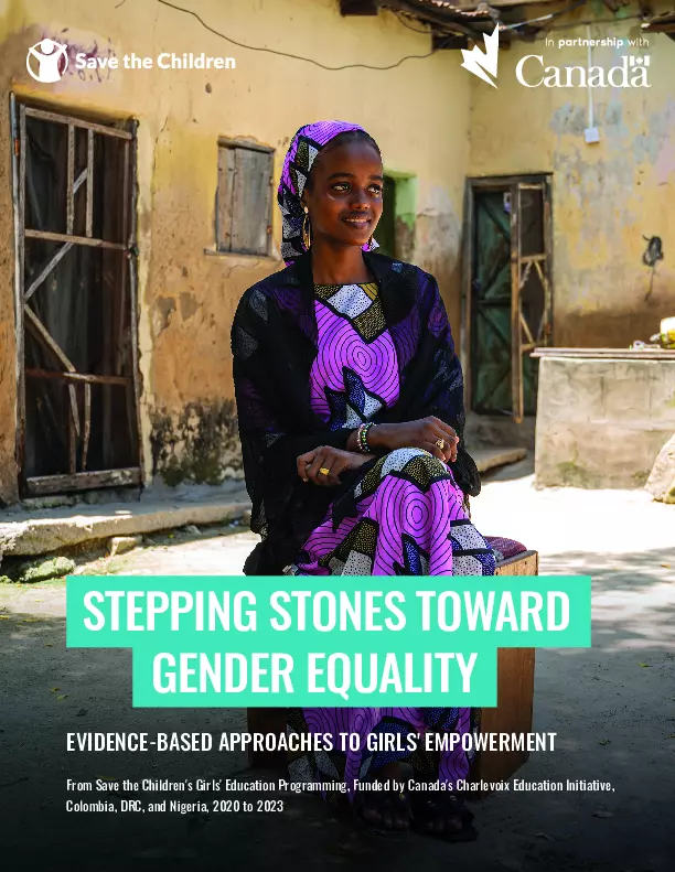 Stepping Stones Toward Gender Equality: Evidence-based approaches to girls' empowerment