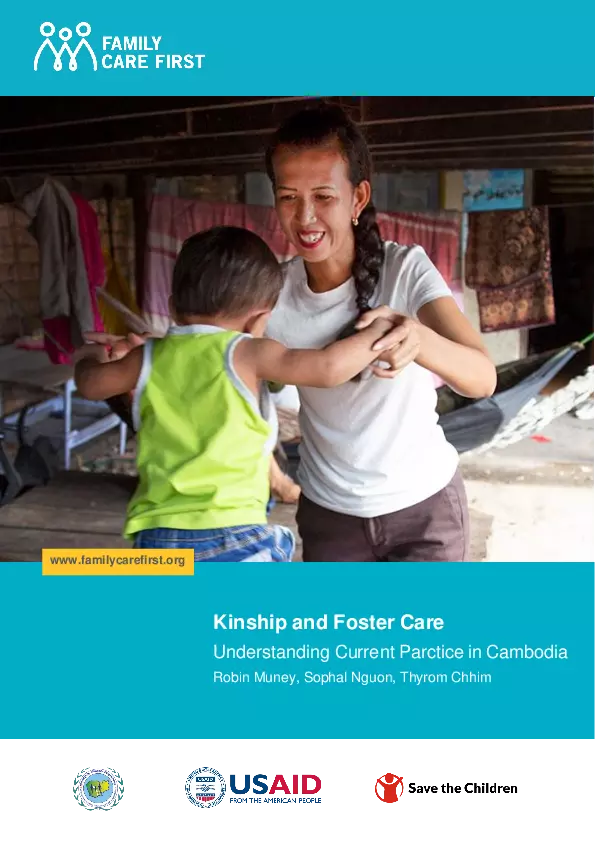 Kinship and Foster Care: Understanding current practice in Cambodia