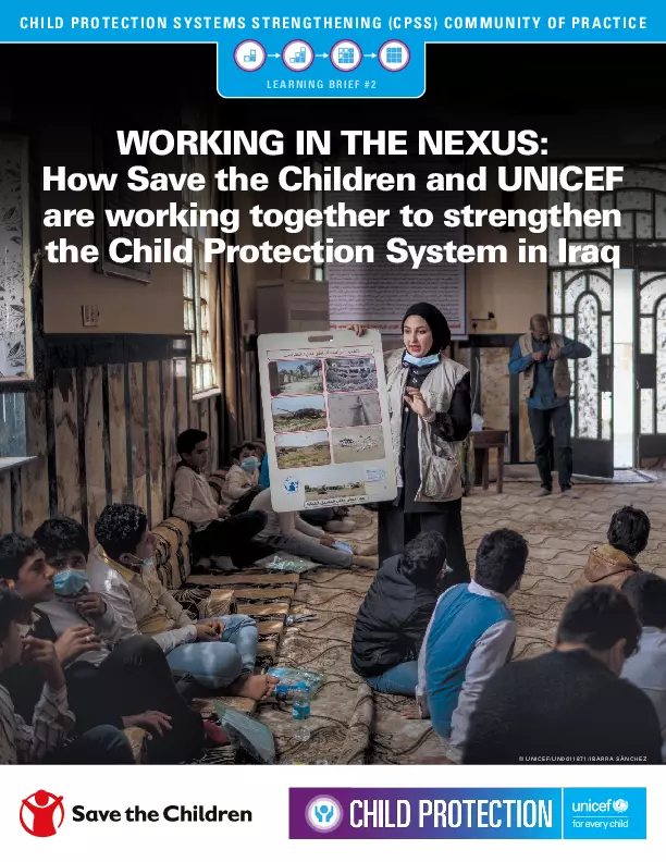 Working in the Nexus: How Save the Children and UNICEF are working together to strengthen the Child Protection System in Iraq thumbnail