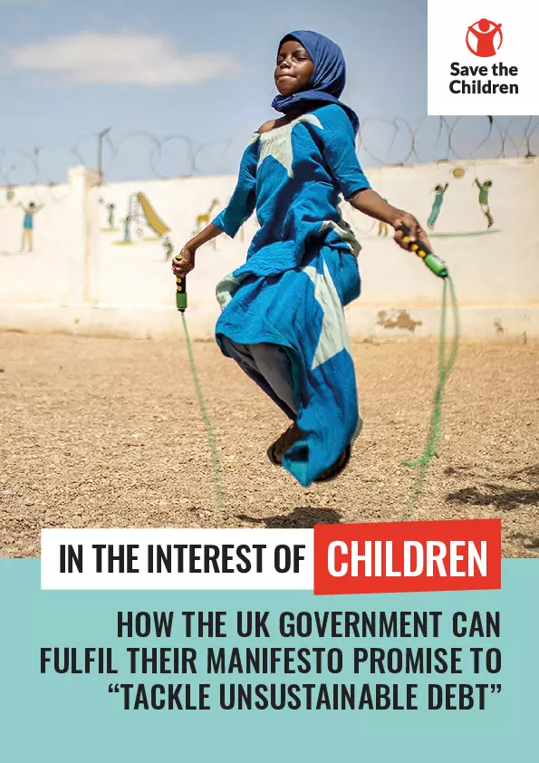 In the Interest of Children: How the UK Government can fulfil their manifesto promise to “tackle unsustainable debt” thumbnail