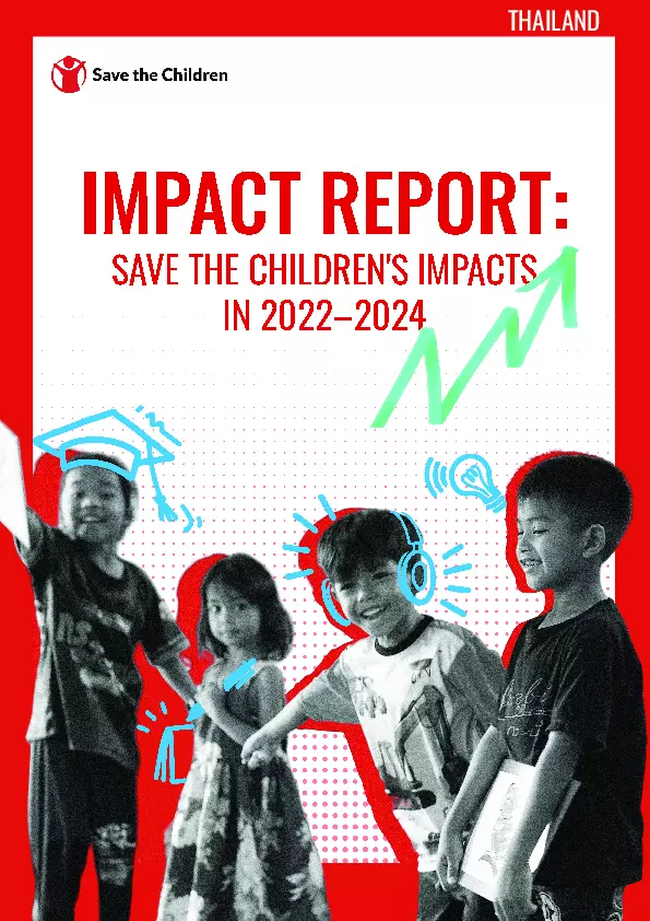 Impact Report: Save the Children's impacts in 2022-2024