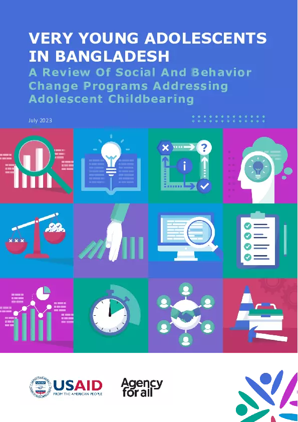 Very Young Adolescents in Bangladesh: A review of social and behavior change programs addressing adolescent childbearing thumbnail
