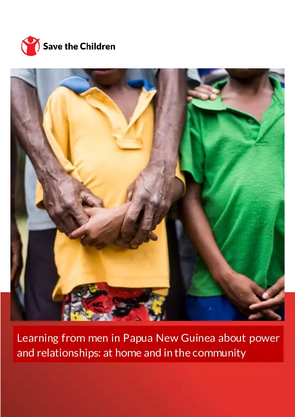 Learning from men in Papua New Guinea about power and relationships: at home and in the community thumbnail