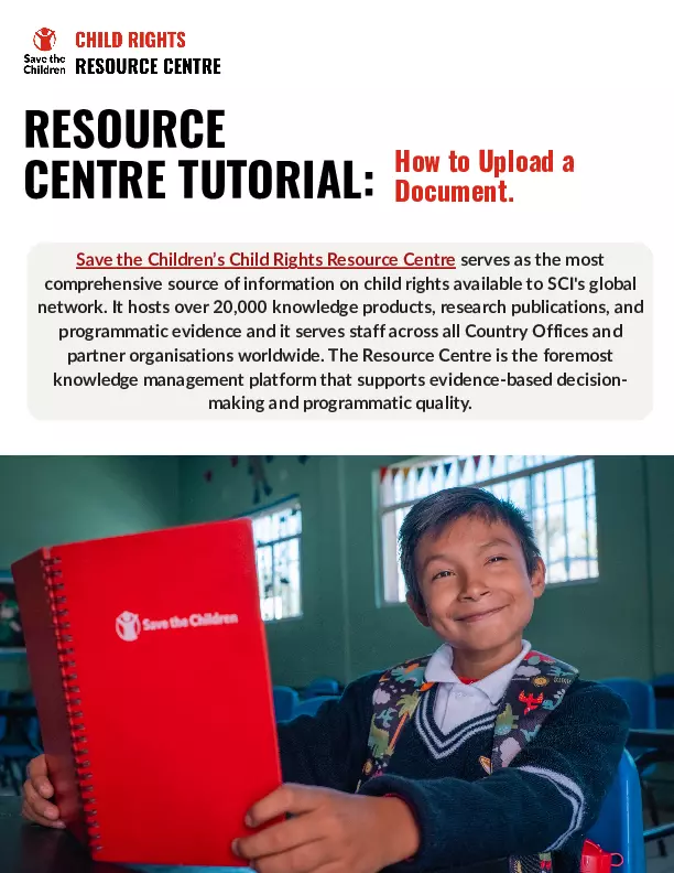 Resource Centre Tutorial – How to Upload a Document thumbnail