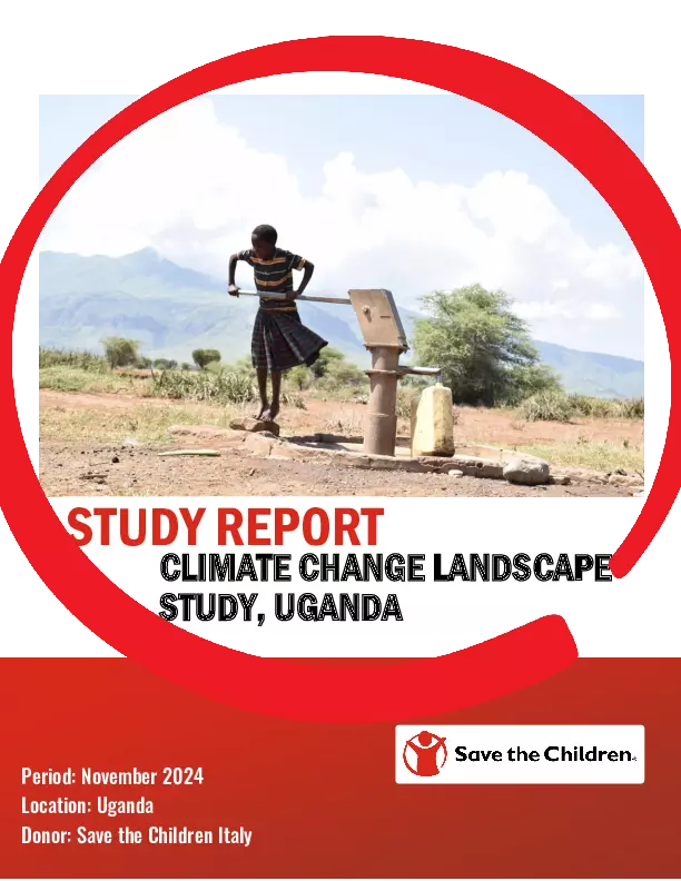 Uganda Climate Change Landscape Study Report, 2024