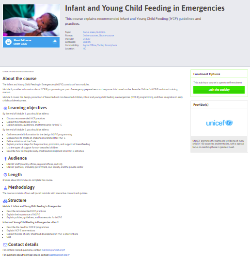 unicef-online-training
